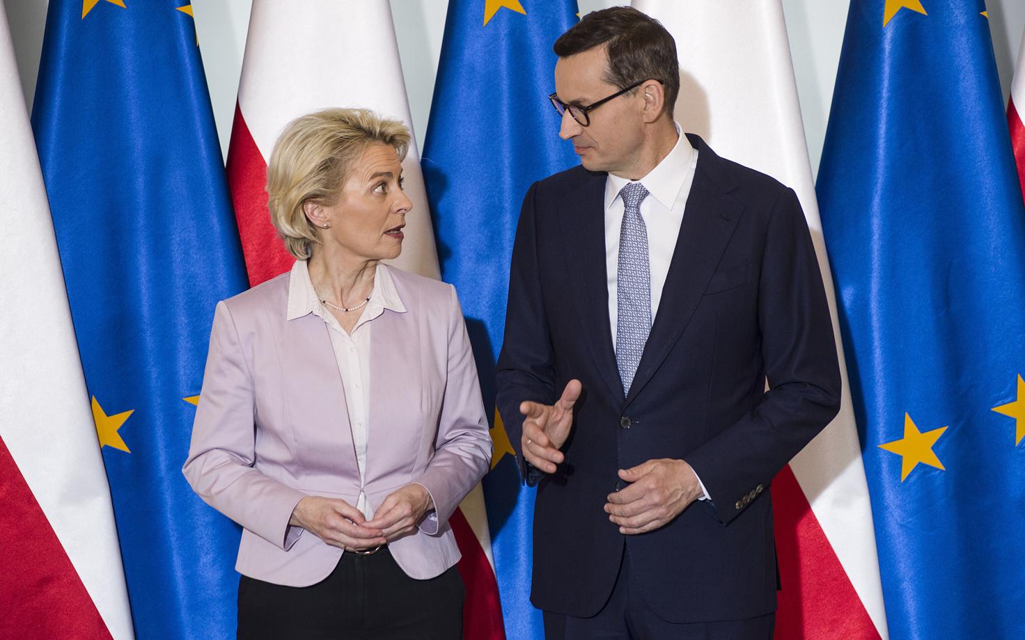 Euroopa Komisjon Ursula von der Leyen kohtus 2. juunil Varssavis Poole peaministri Mateusz Morawieckiga,
