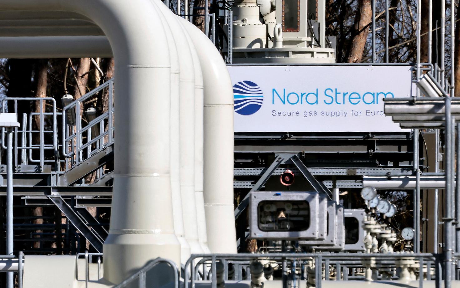 Torud Nord Stream 1 gaasijuhtme maabumiskohas Lubminis