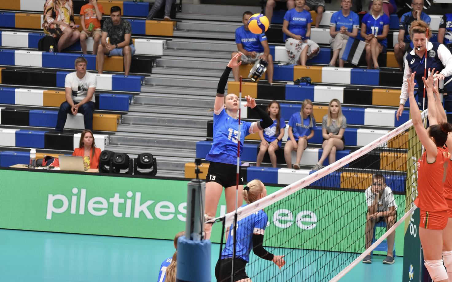 Silvia Pertens Eesti koondise särgis.