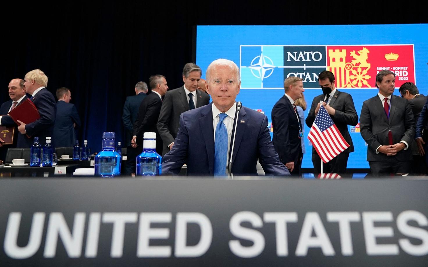 USA president Joe Biden NATO tippkohtumisel Madridis