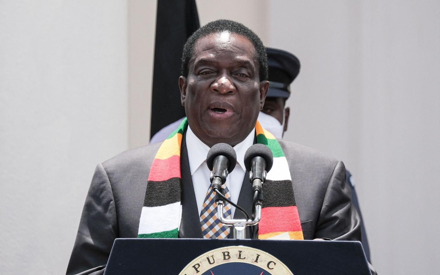 Zimbabwe president Emmerson Mnangagwa