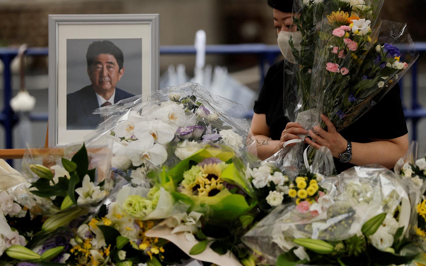 Shinzo Abe mälestamine Tokyos.