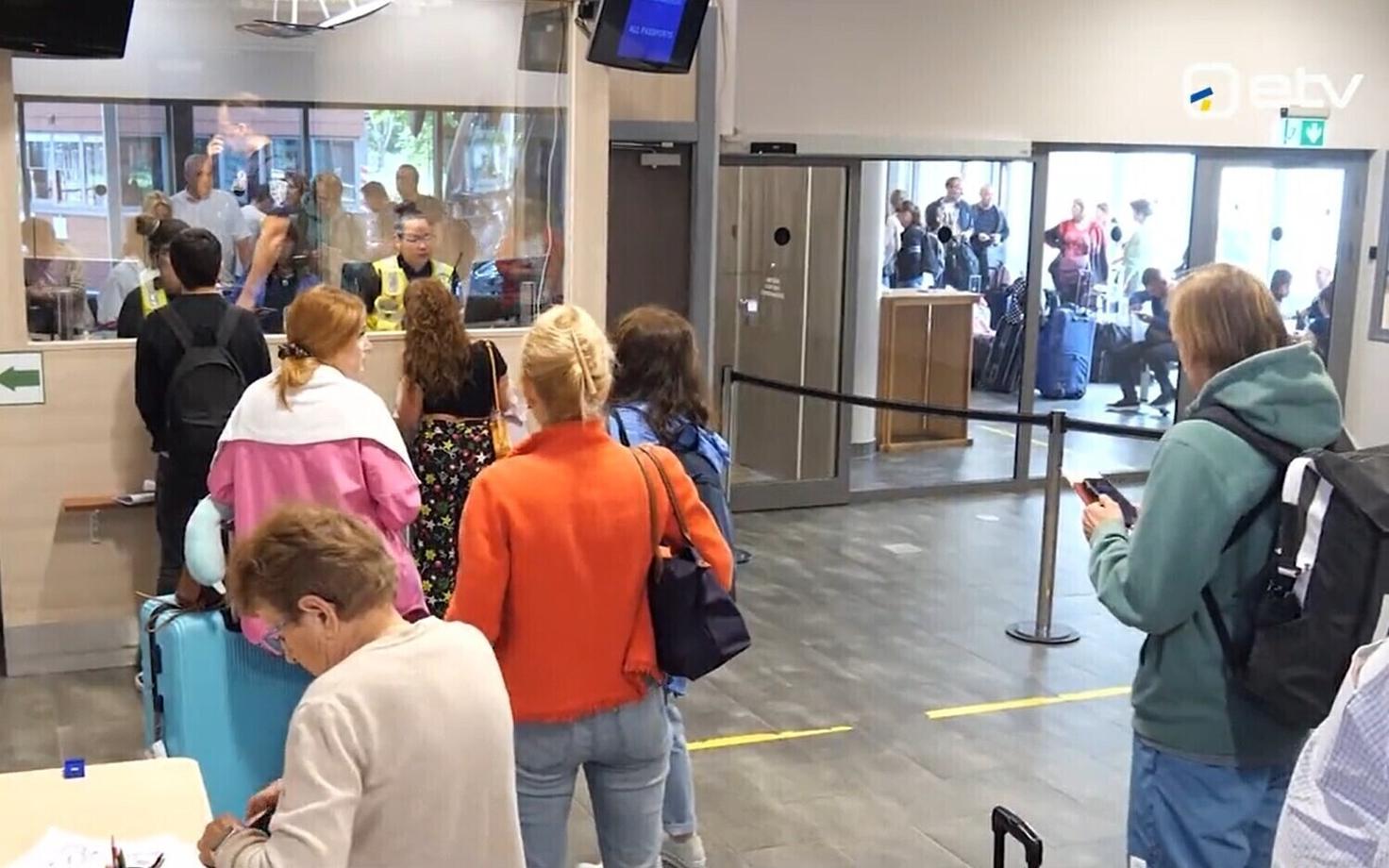 Погранпереход в Нарве.