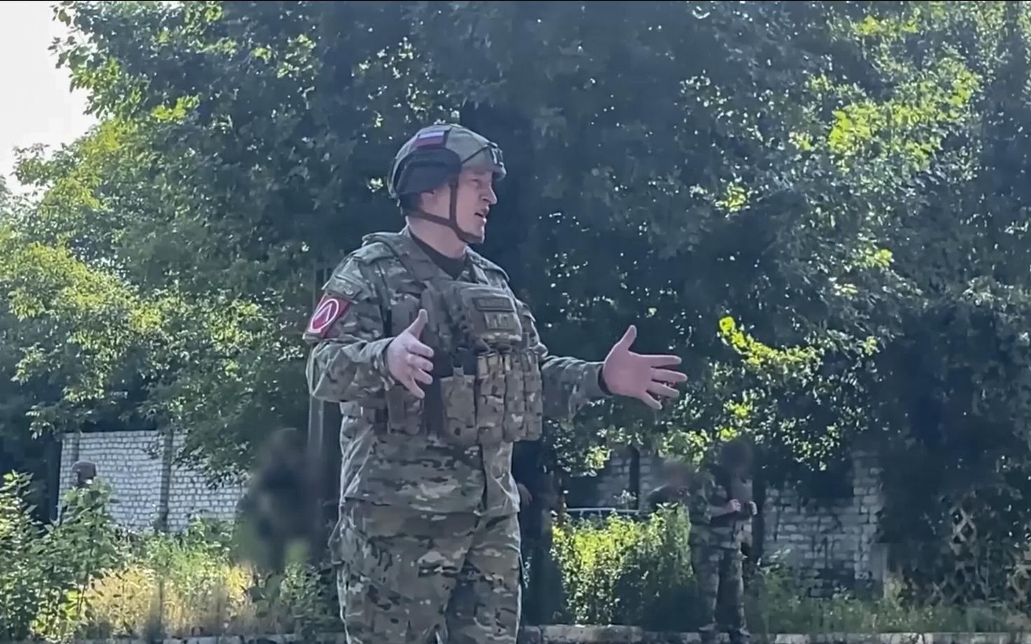 Александр Лапин в Украине в начале августа.
