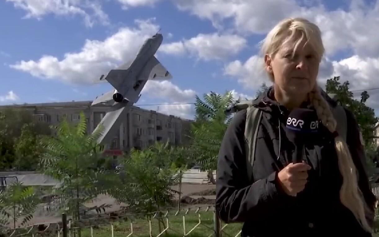 Корреспондент ERR Астрид Каннель в Новомосковске.