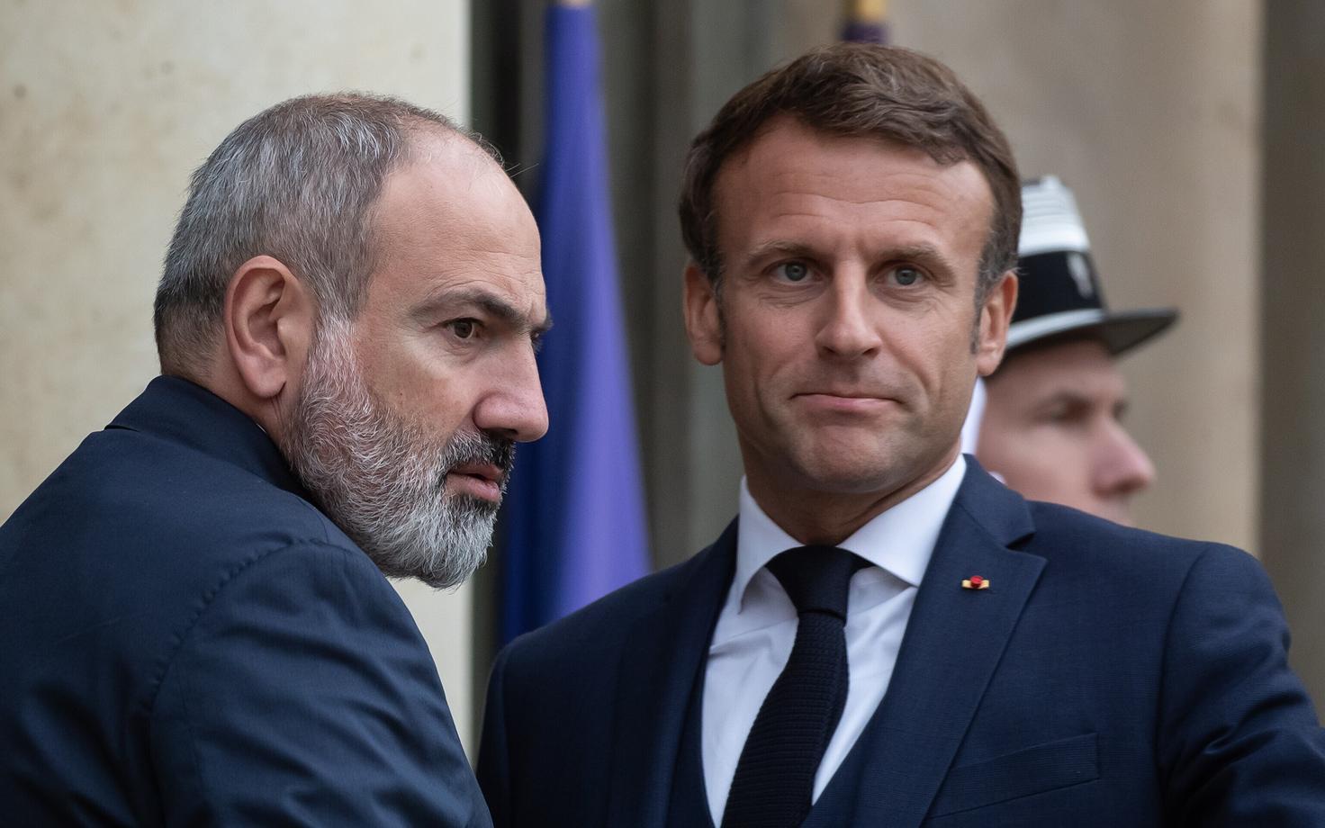 Armeenia peaminister Nikol Pašinjan ja Prantsusmaa president Emmanuel Macron