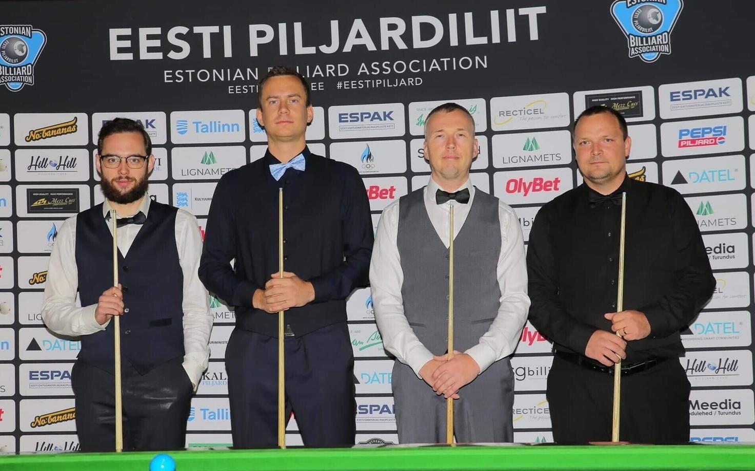 Snuukri EMV esinelik: Oskar Toovere, Alexander Leitmäe, Mario Kallikorm, Mario Märtsin