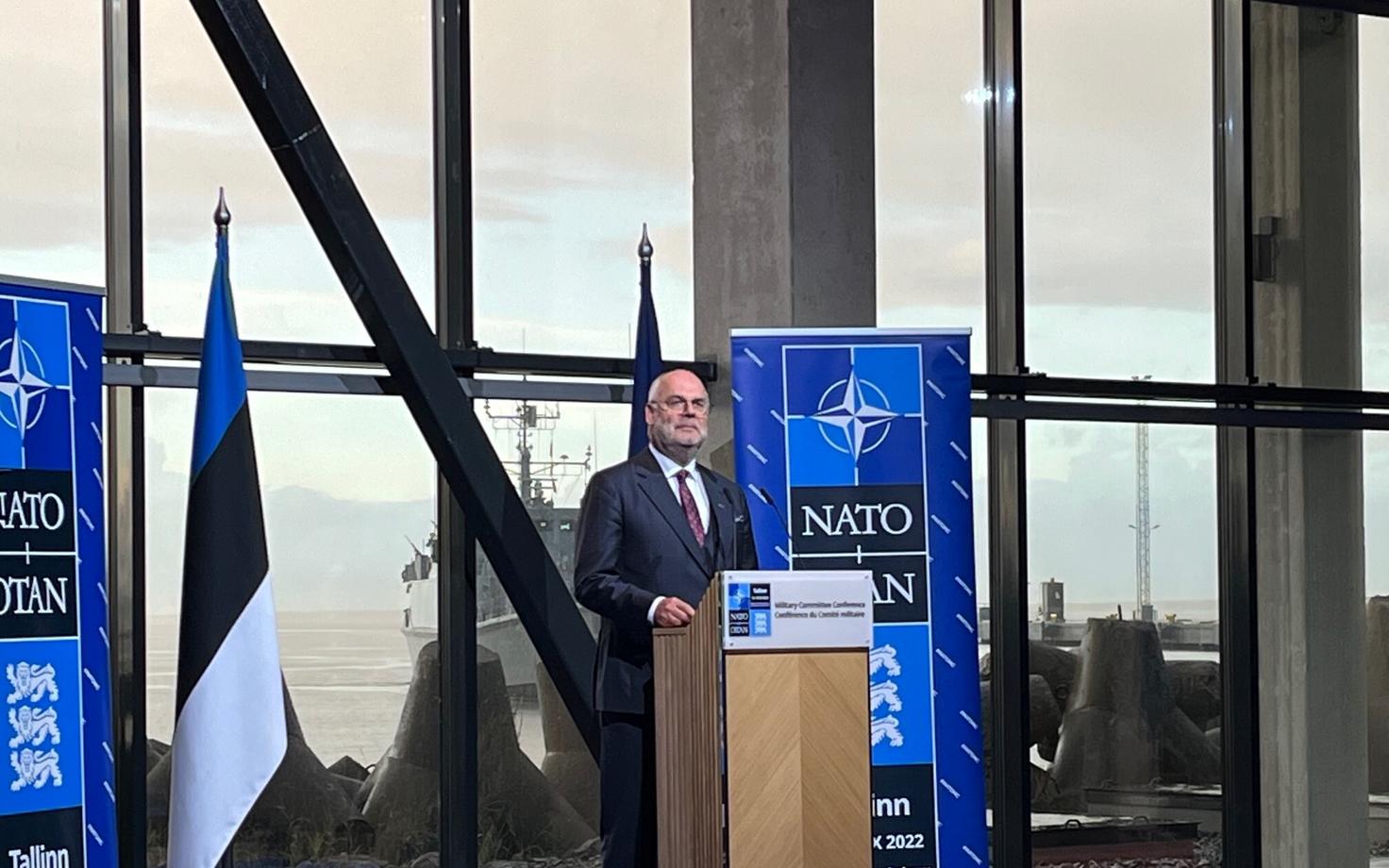 Алар Карис на конференции Военного комитета НАТО.