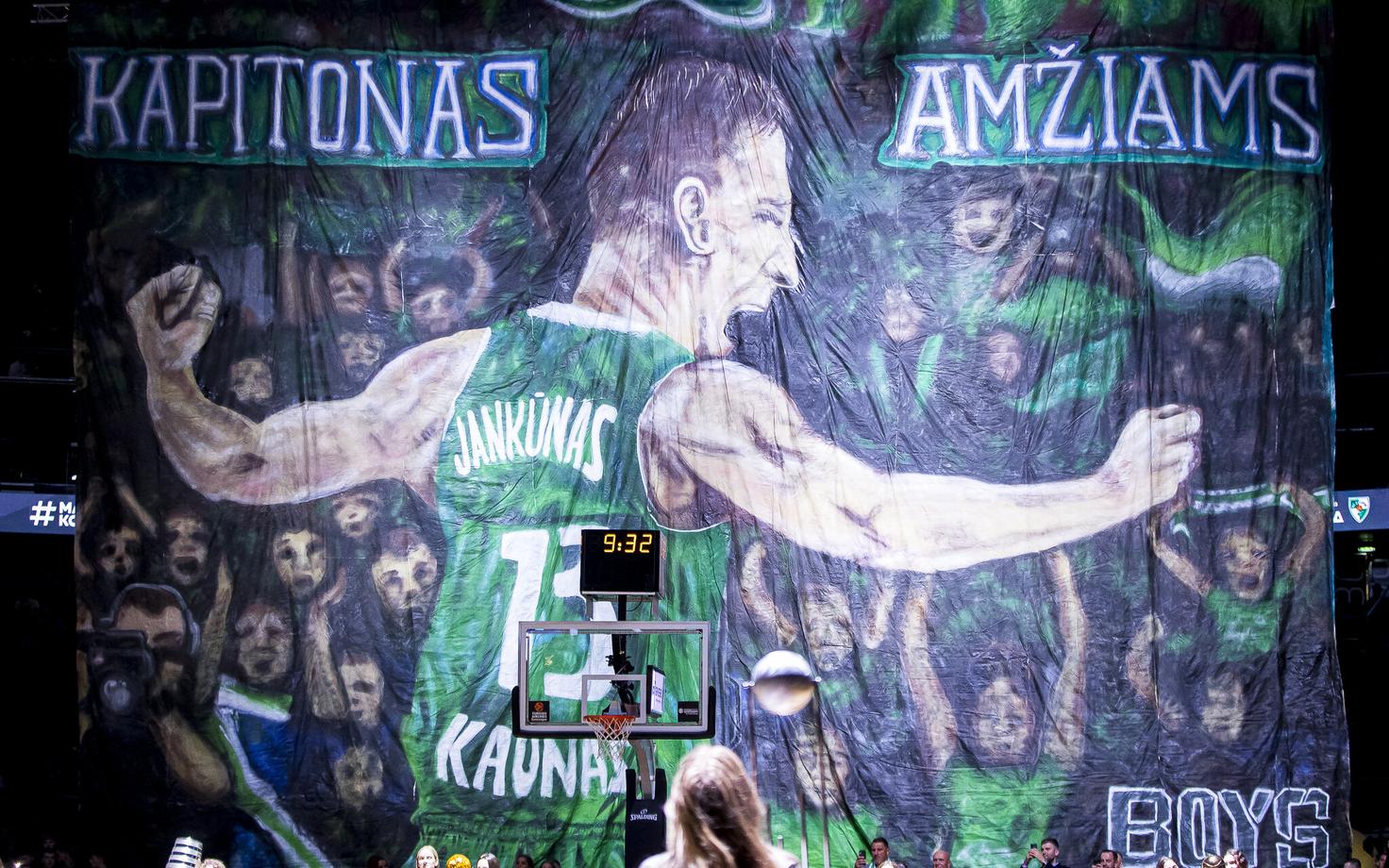 Kaunase Žalgiris avaldas austust karjääri lõpetanud klubi legendile Paulius Jankunasele