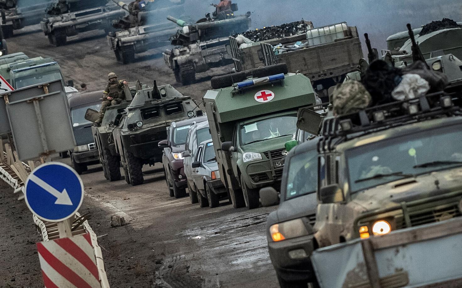 Ukraina sõjaväemasinad Hersoni oblastis.