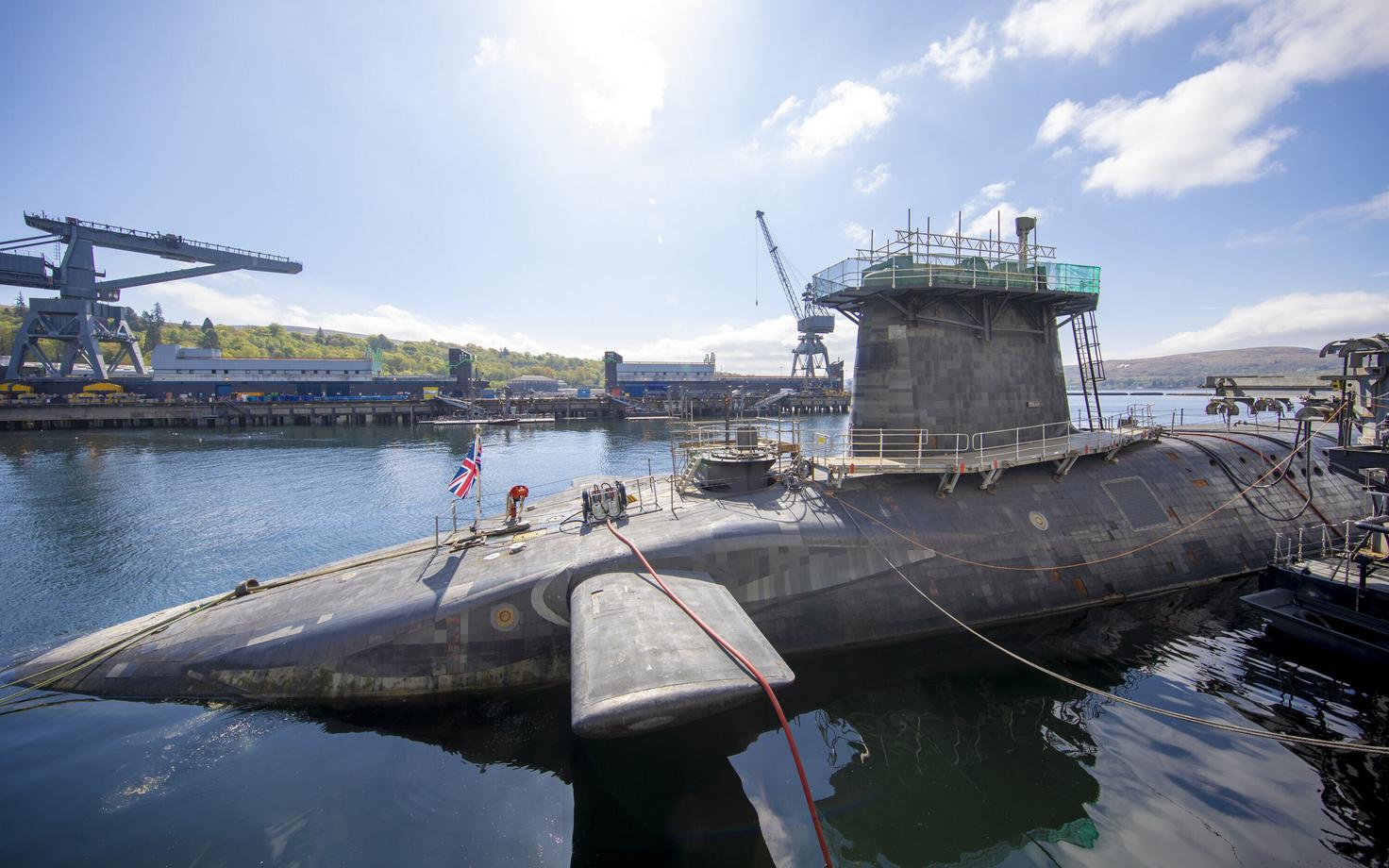 Briti Vanguard klassi tuumaallveelaev HMS Vigilant Šotimaal