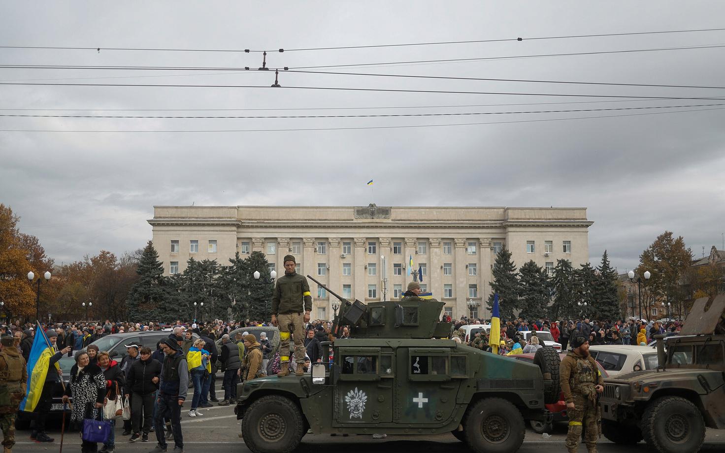 Ukraina väed vabastatud Hersoni linnas