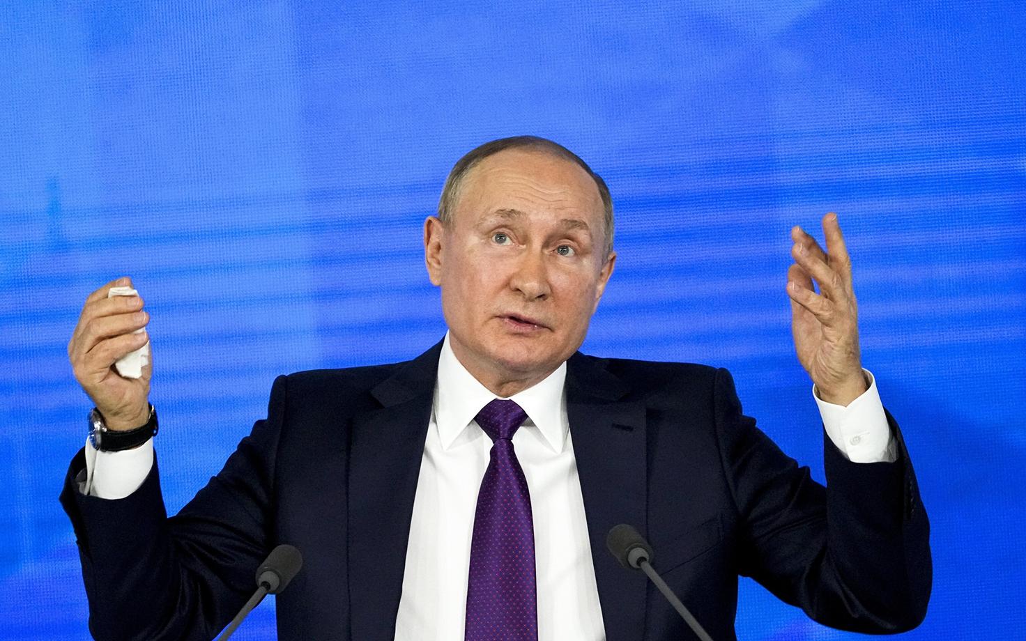 Vladimir Putin 2021. aastal toimunud pressikonverentsil