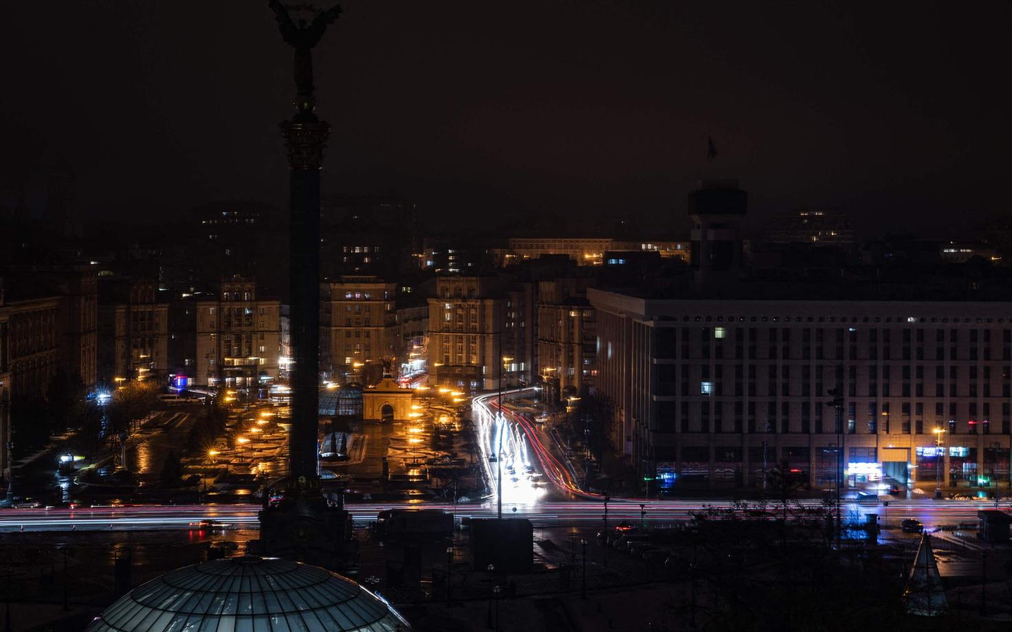 Киев во тьме.
