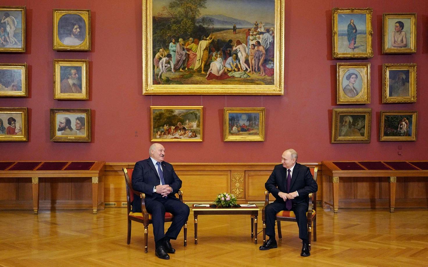 Valgevene president Aljaksandr Lukašenka ja Venemaa president Vladimir Putin