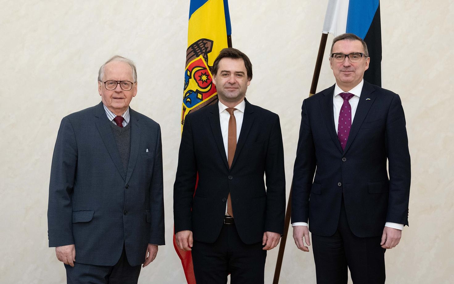Enn Eesmaa, Nicu Popescu and Andres Sutt.