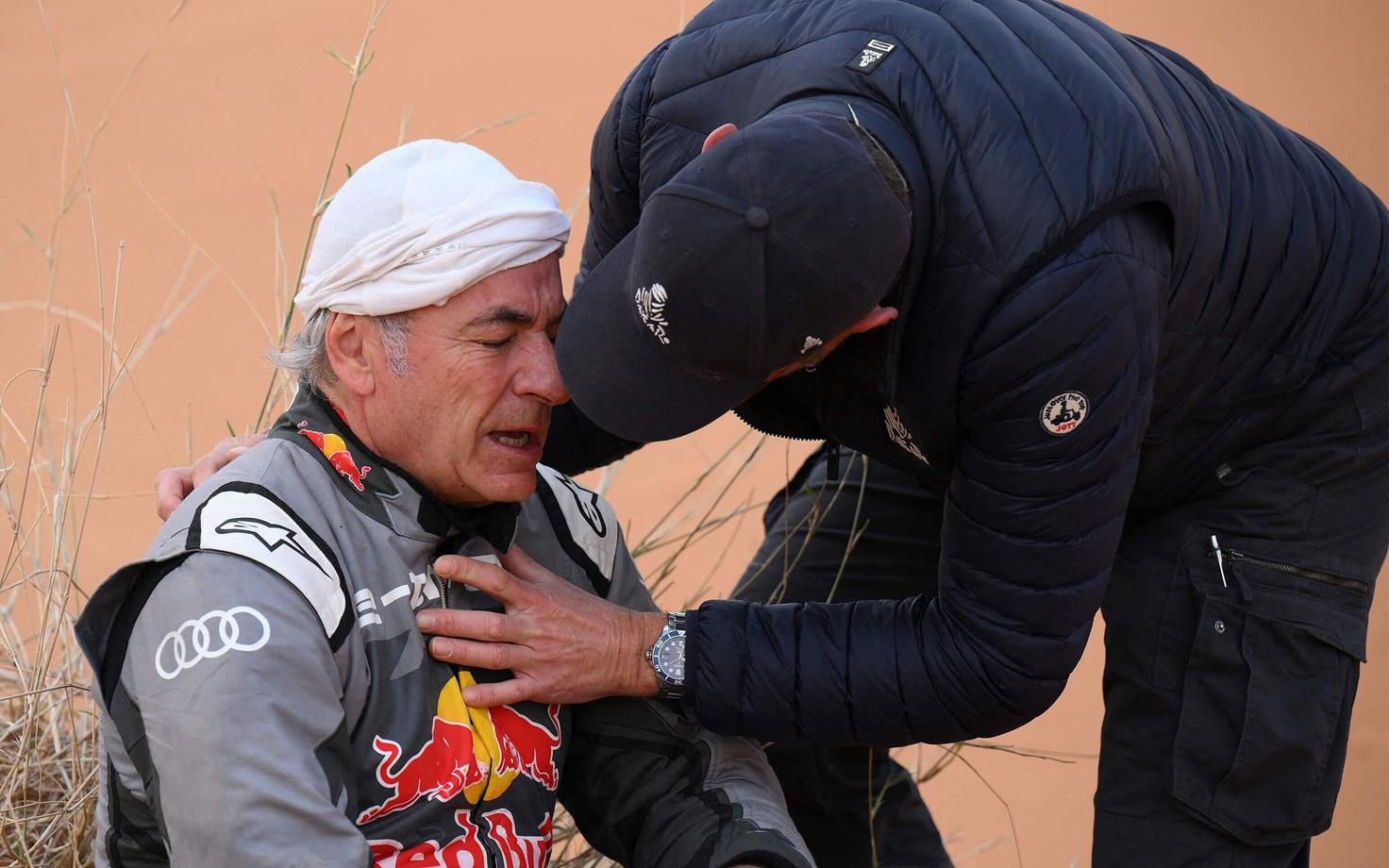 Carlos Sainz pärast Dakari rallil juhtunud avariid