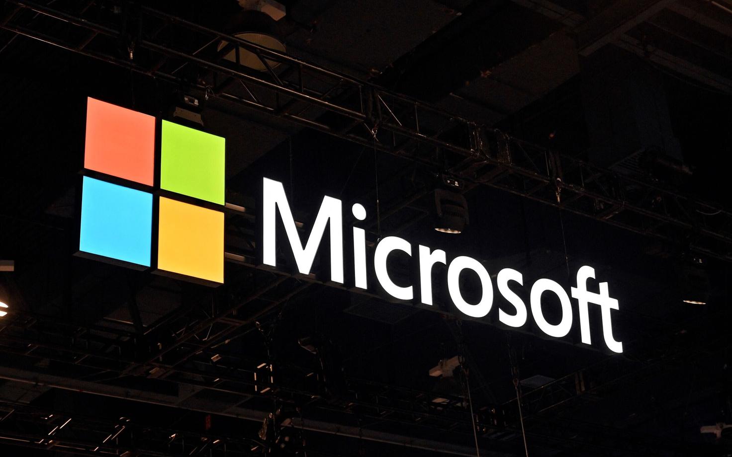 Microsofti logo Las Vegase tarbijaelektroonika konverentsil (Consumer Electronics Show)