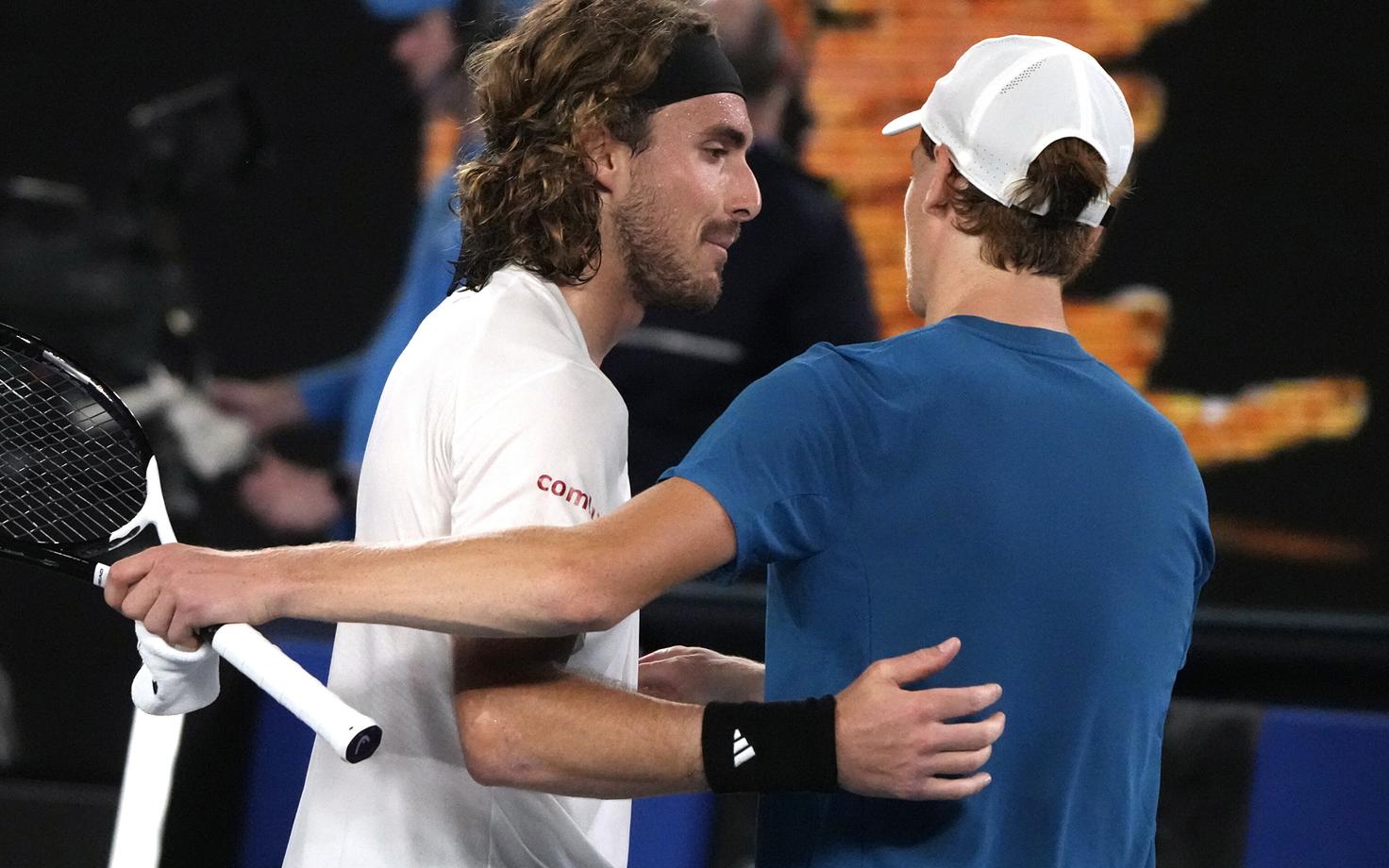 Stefanos Tsitsipas ja Jannik Sinner