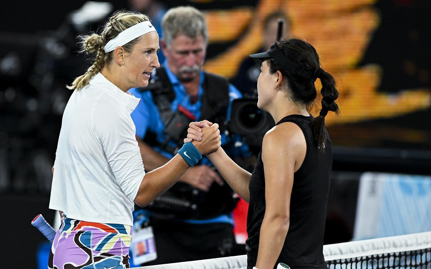 Viktoria Azarenka ja Zhu Lin