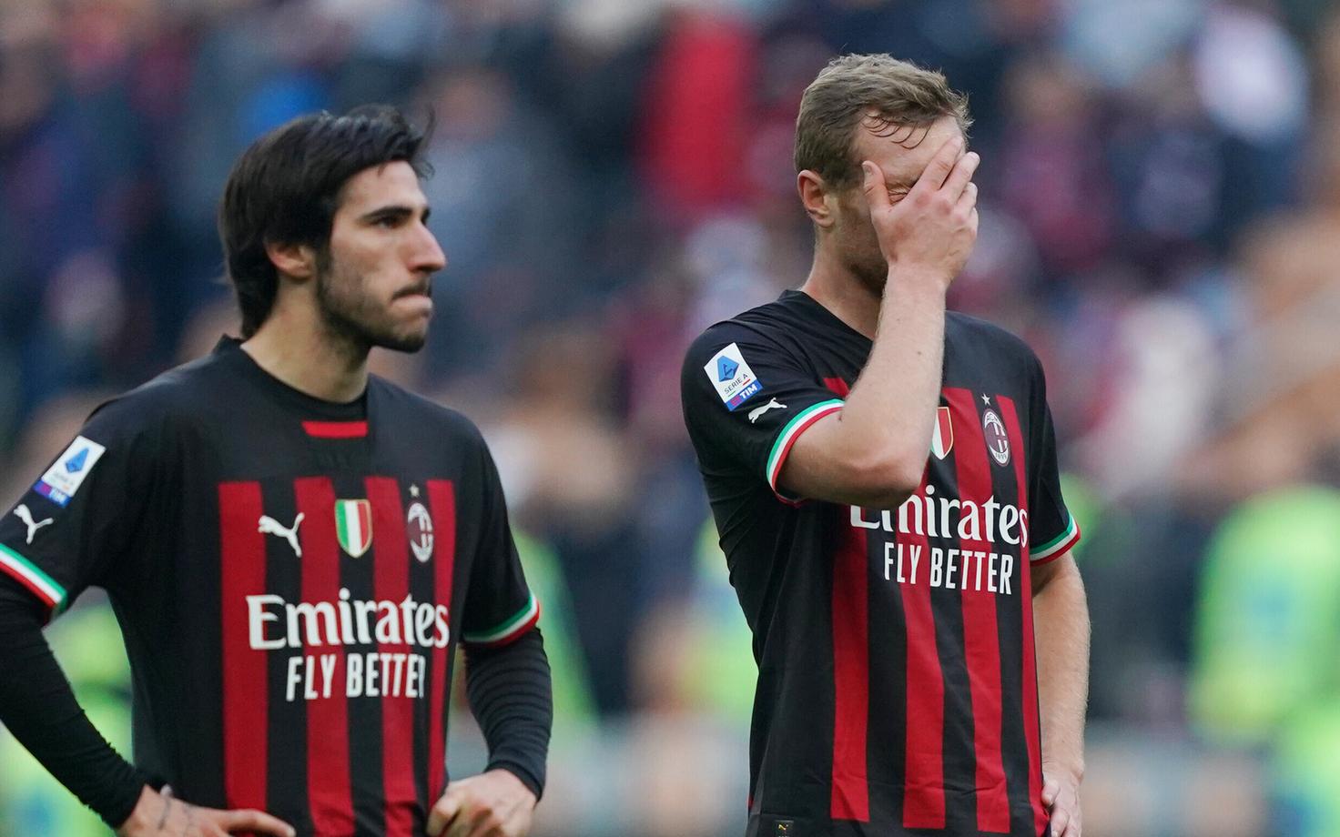 AC Milani mängijad Sandro Tonali ja Tommaso Pobega