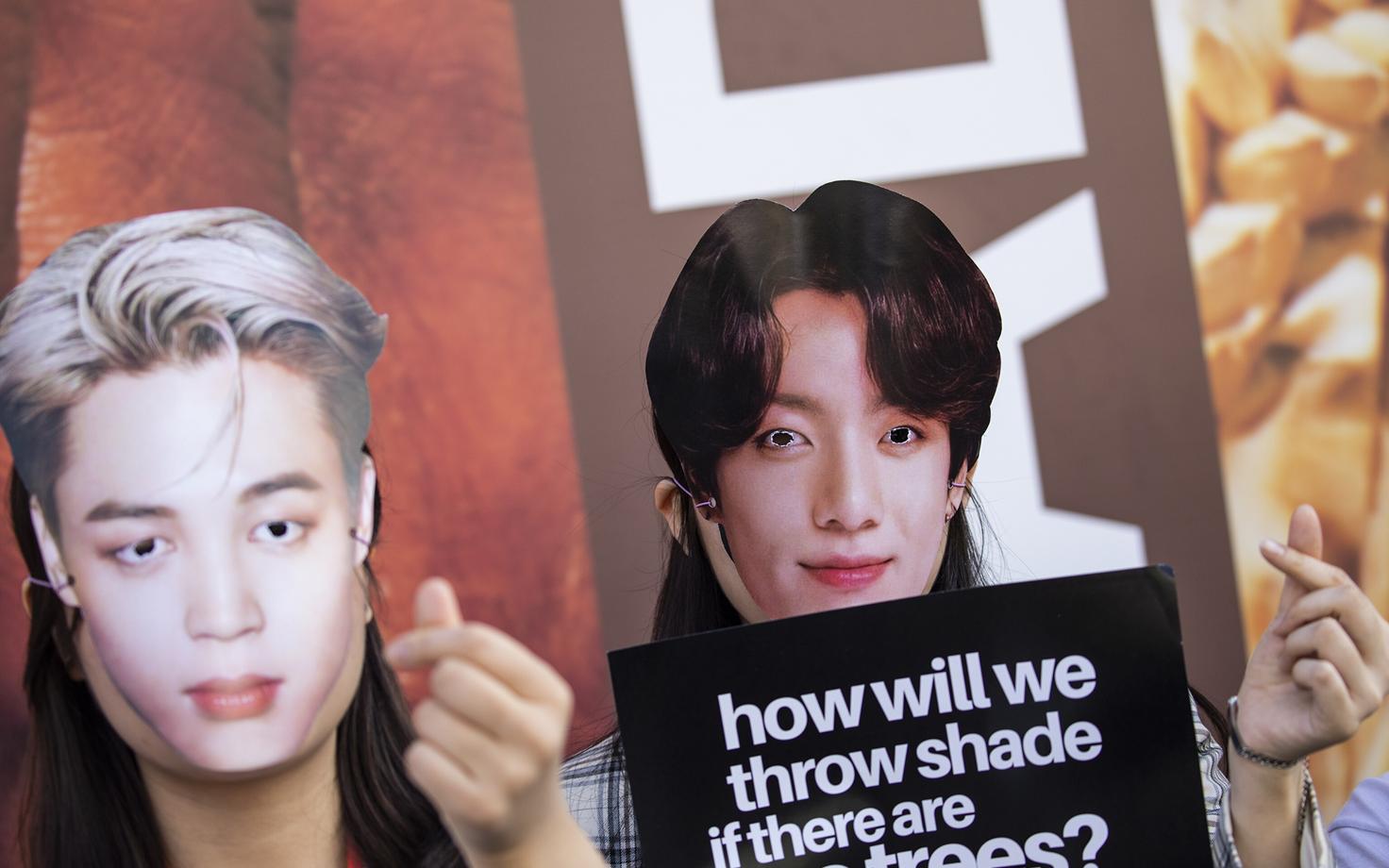BTS-i fännidest kliimaaktivistid.