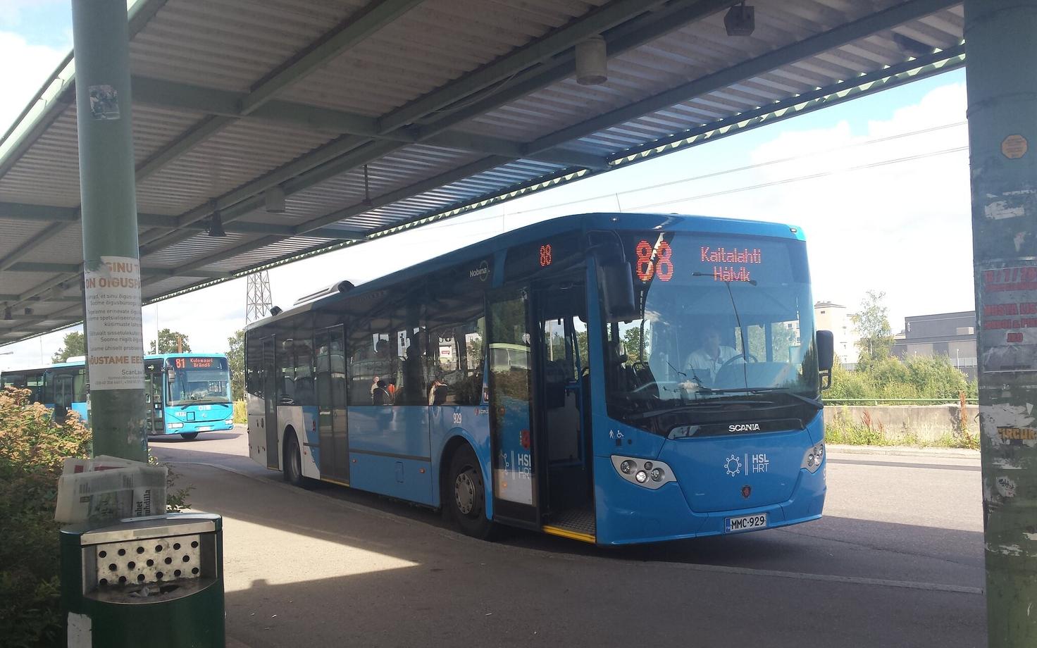 Автобус в Хельсинки.