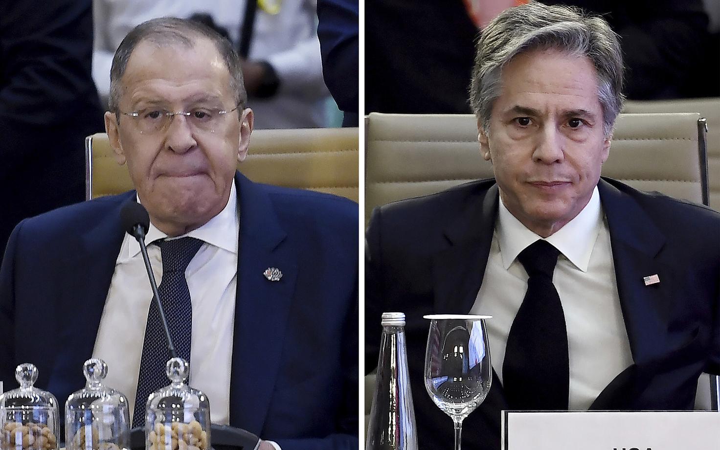 Vene välisminister Sergei Lavrov ja USA välisminister Antony Blinken G20 välisministrite kohtumisel