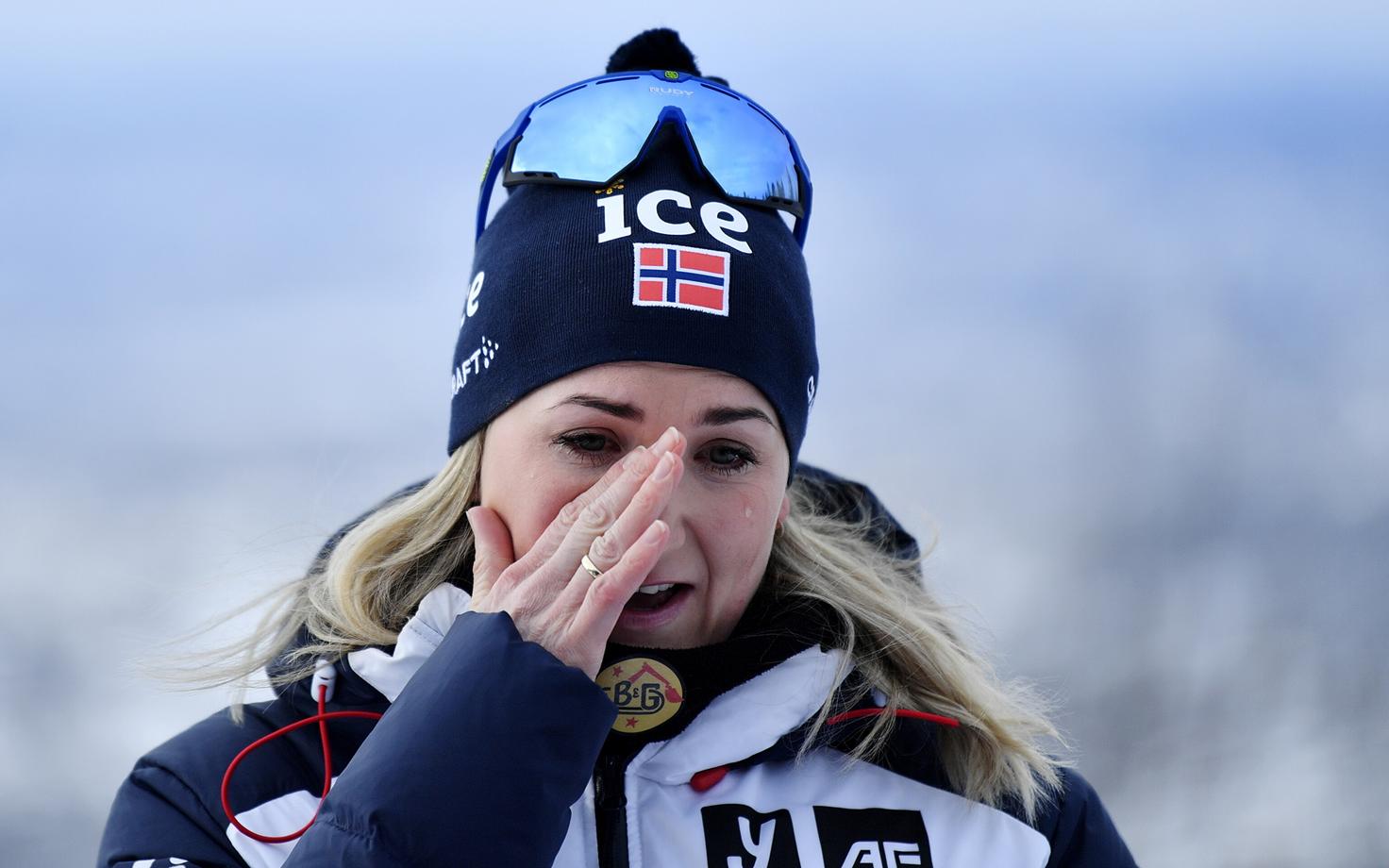 Marte Olsbu Röiseland teisipäevasel pressikonverentsil