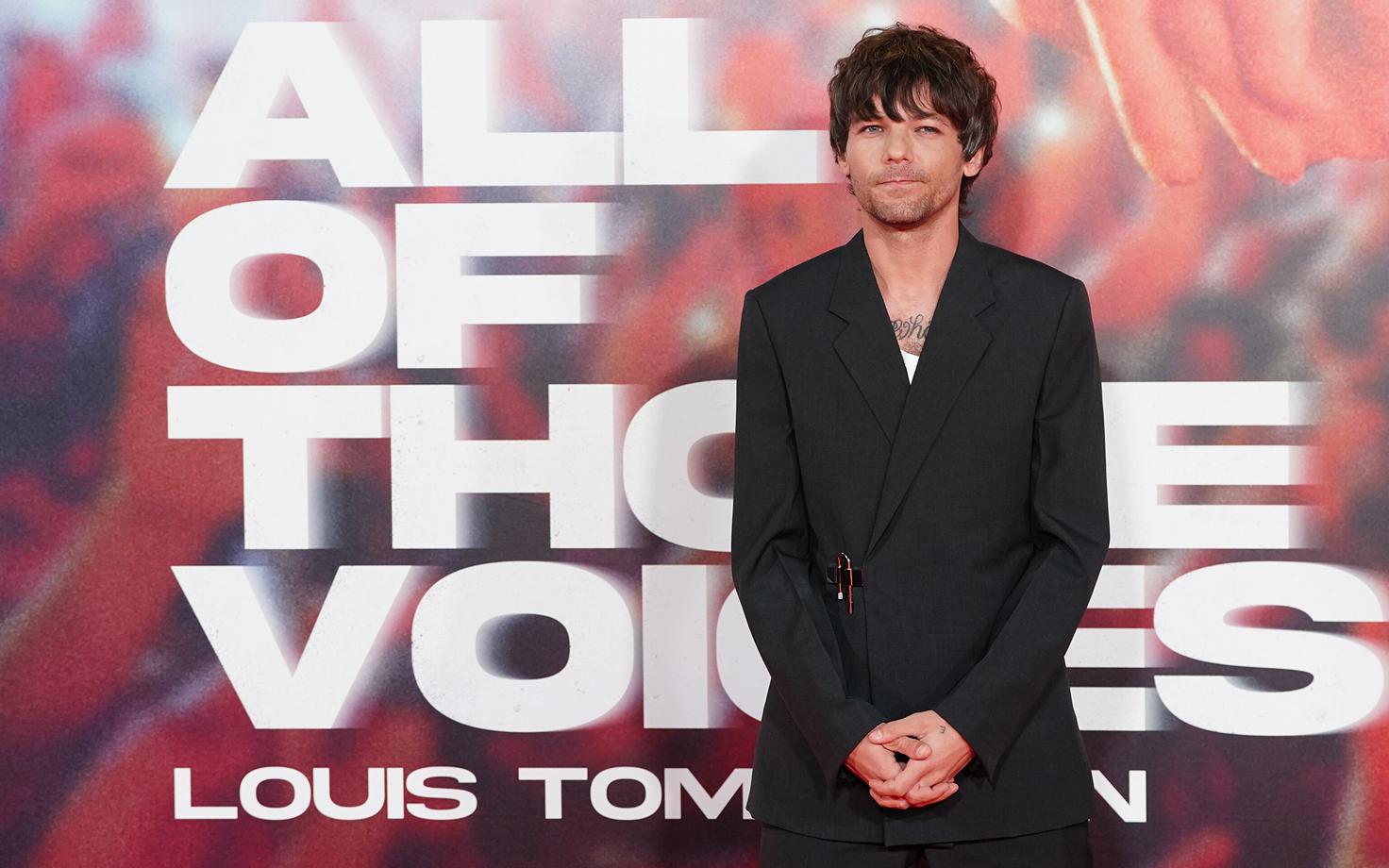 Louis Tomlinson oma dokumentaalfilmi esilinastusel.