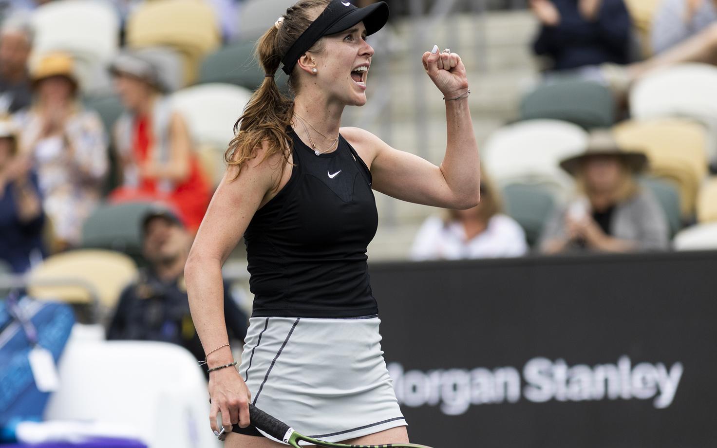 Elina Svitolina naases pärast aastast emapuhkust taas platsile