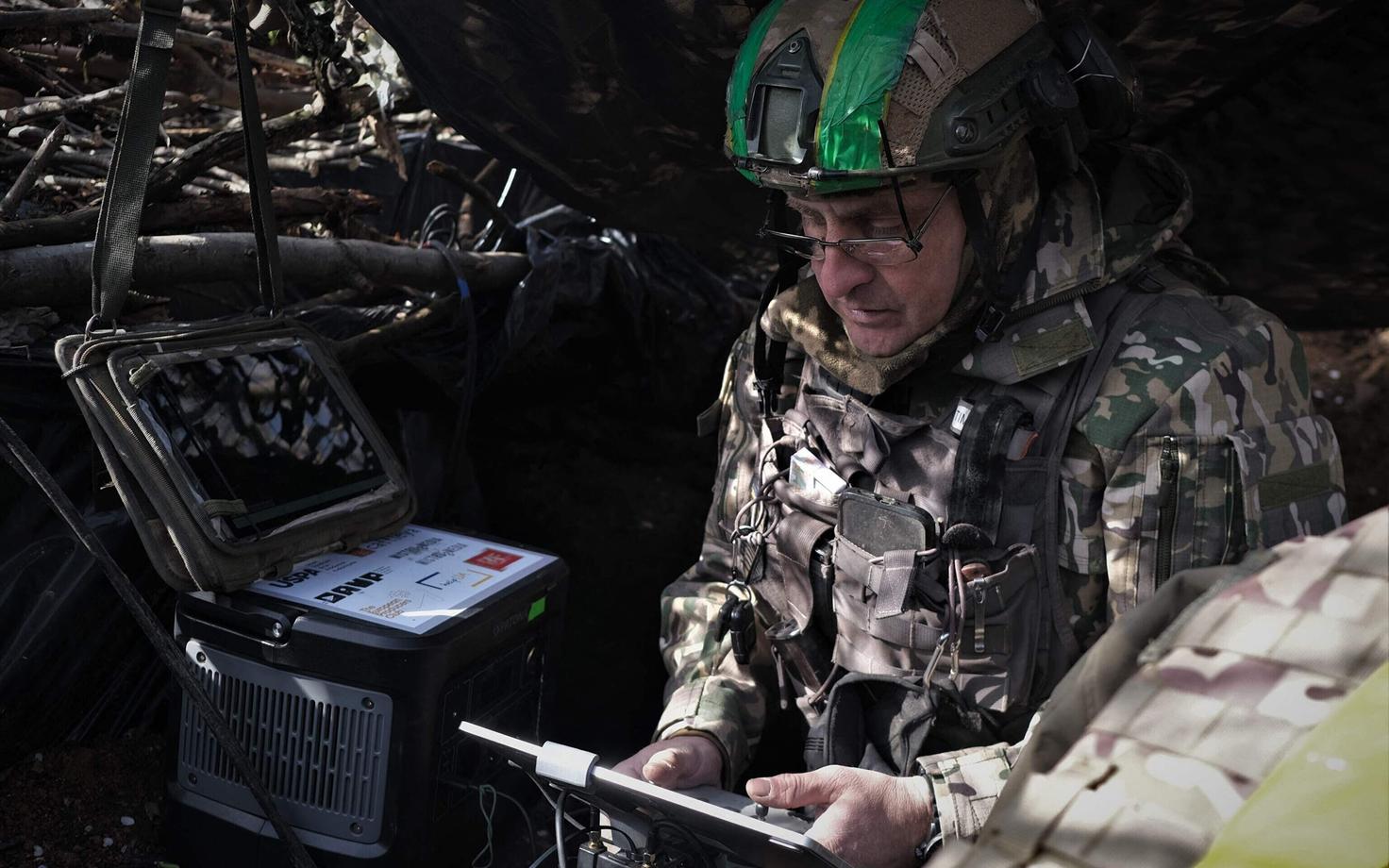 Ukraina droonioperaator Bahmuti lähistel