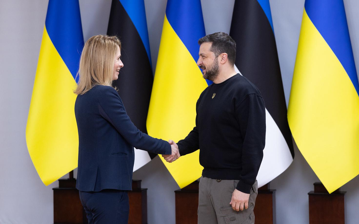 Кая Каллас и Владимир Зеленский.