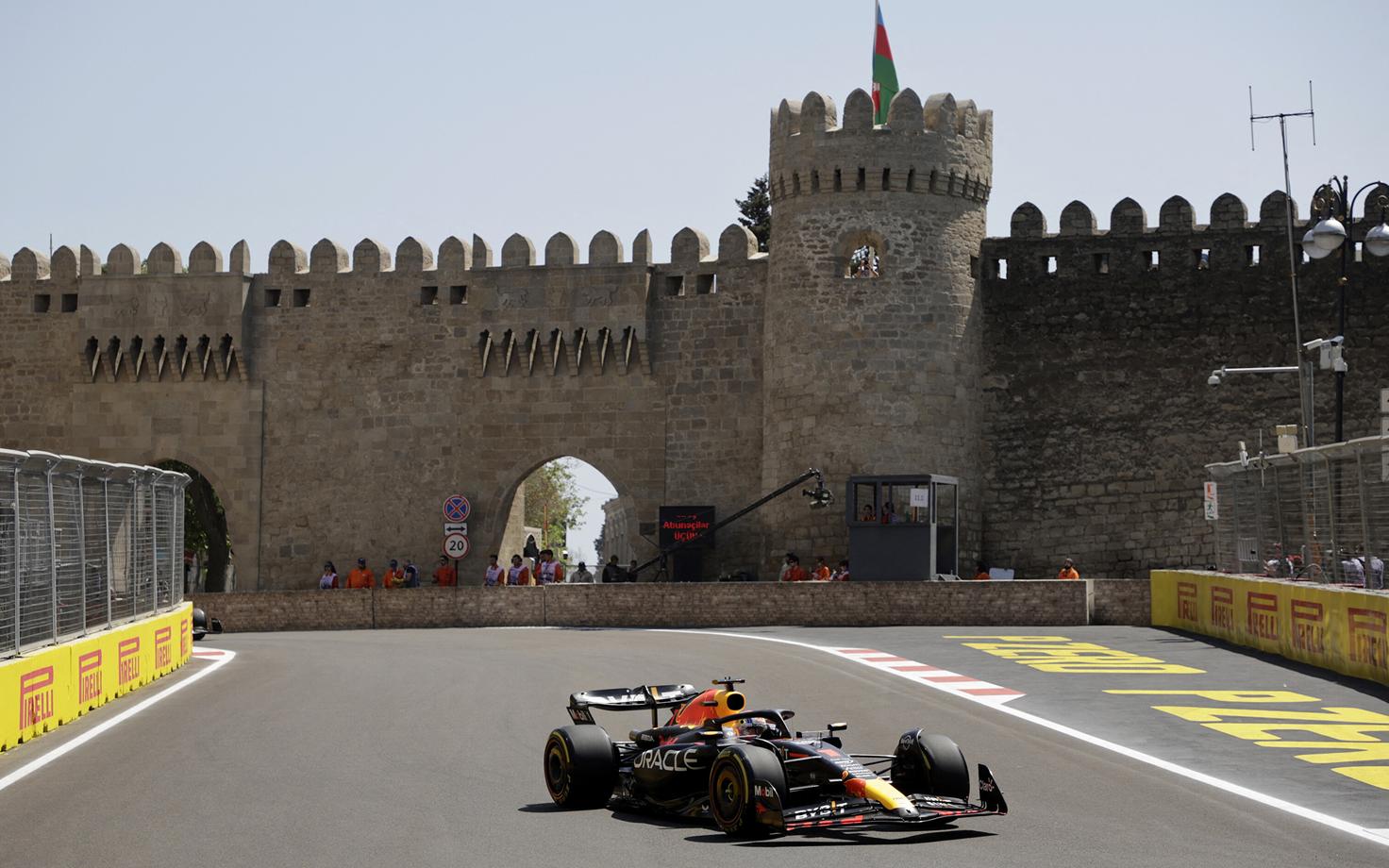 Max Verstappen Aserbaidžaani GP vabatreeningul.