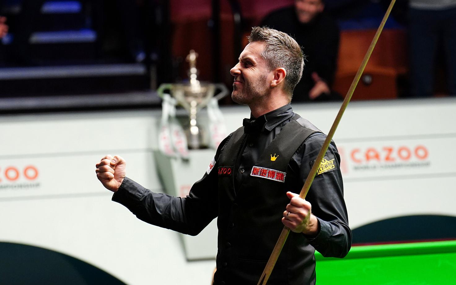 Mark Selby pärast maksimaalse seeria saavutamist