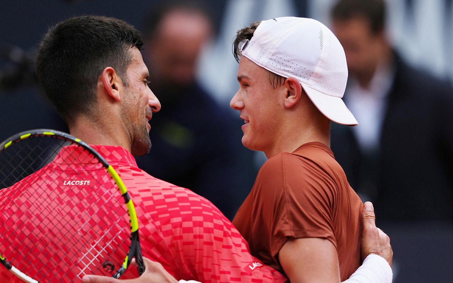 Novak Djokovic ja Holger Rune