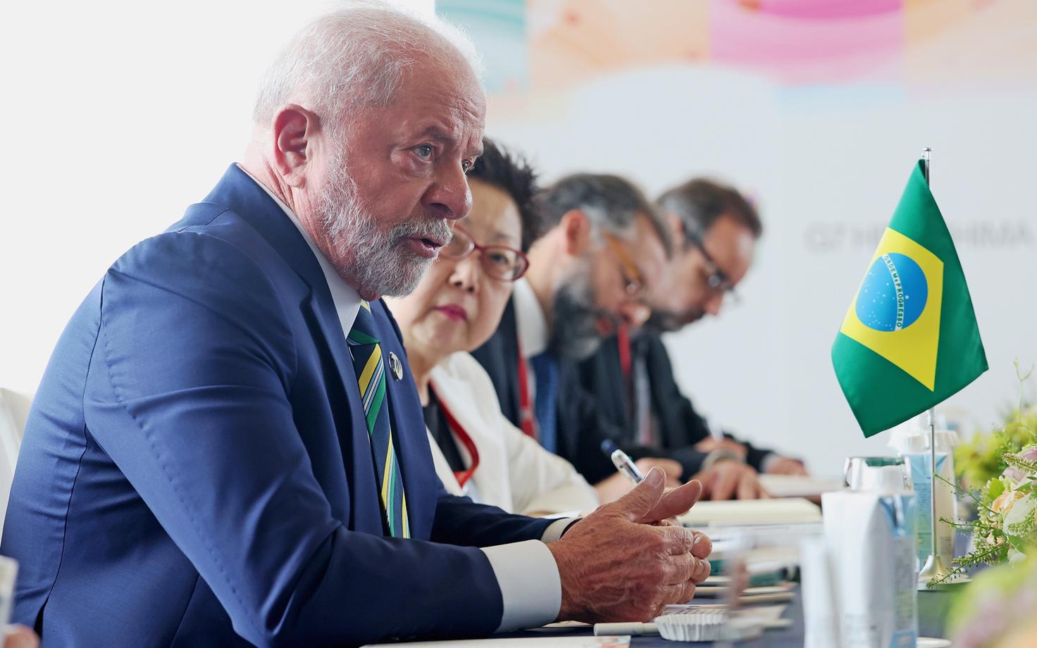 Brasiilia president Luiz Inácio Lula da Silva G7 tippkohtumisel Hiroshimas Jaapanis
