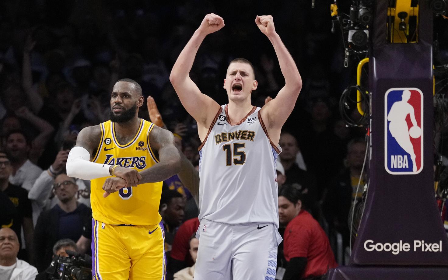 LeBron James ja Nikola Jokic