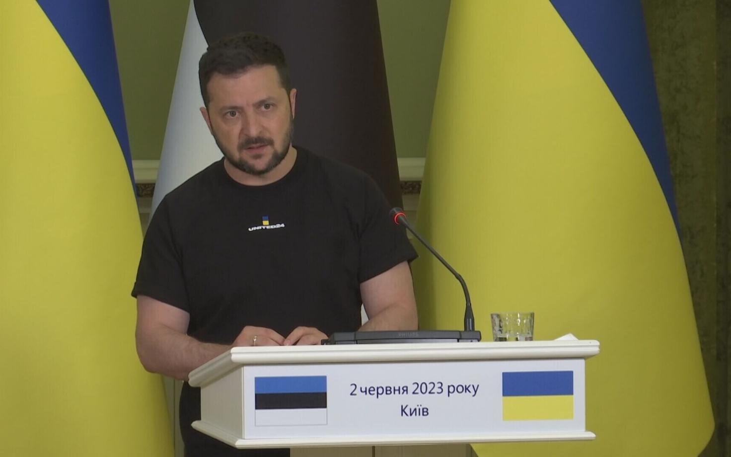 Владимир Зеленский на пресс-конференции в Киеве.