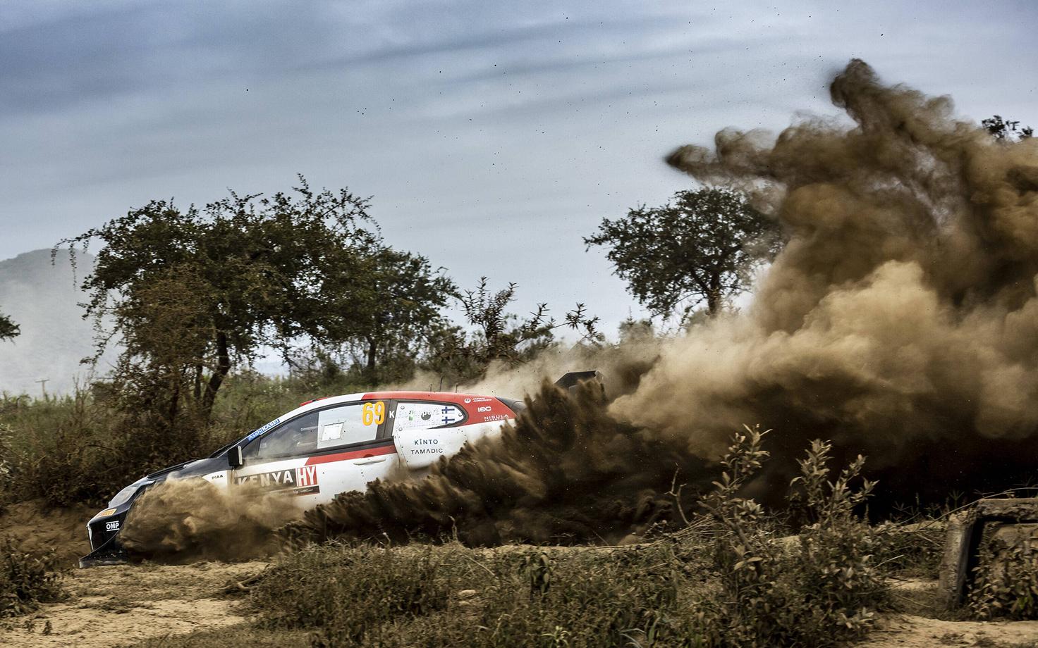 Kalle Rovanperä ning kaardilugeja Jonne Halttunen eelmise aasta Safari rallil