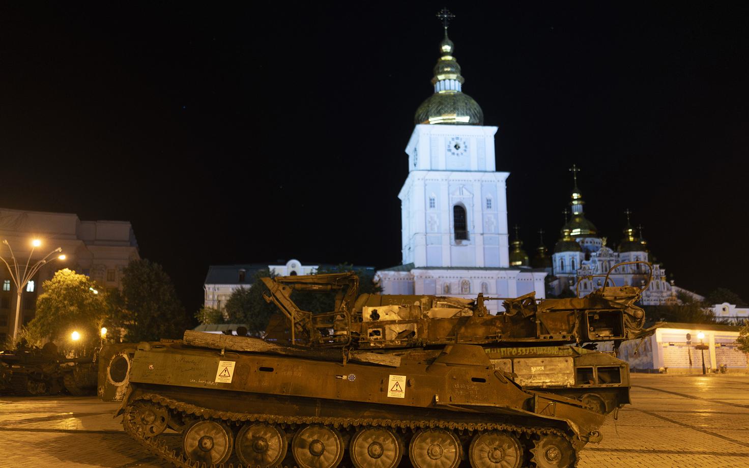 Hävitatud Venemaa tank Kiievis