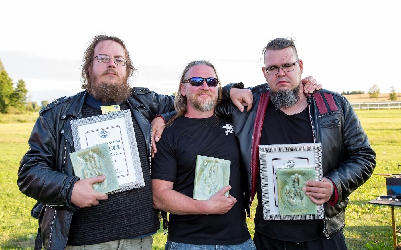 Ulmeauhindade võitjad Joel Jans, Meelis Kraft ja Manfred Kalmsten.