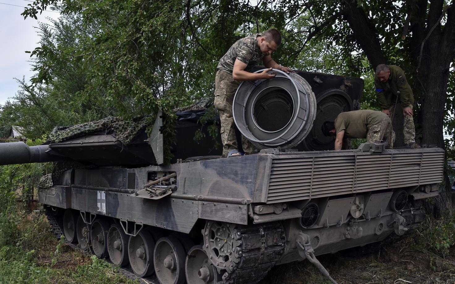 Leopard 2 tank Ukrainas