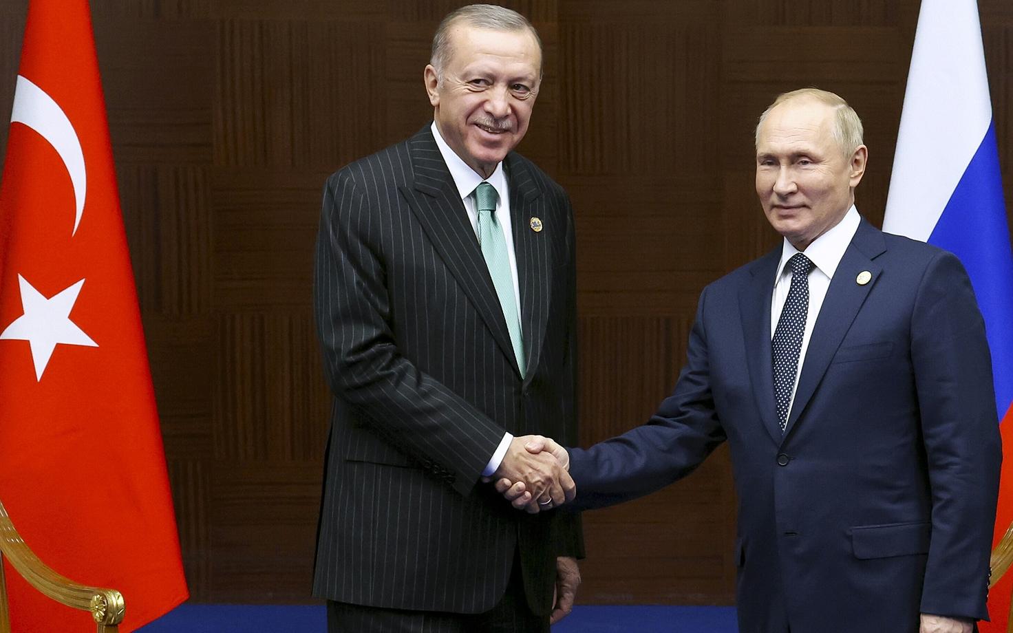 Türgi president Recep Tayyip Erdogan ja Vene president Vladimir Putin Kasahstanis 2022. aasta sügisel