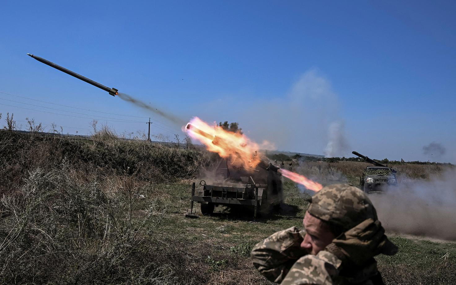 Украинские РСЗО ведут огонь в Запорожской области.