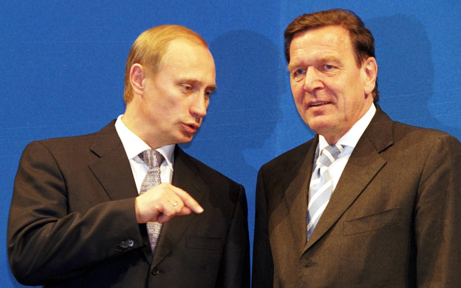 Vladimir Putin ja Gerhard Schröder