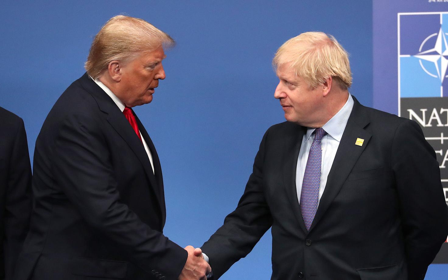 Дональд Трамп и Борис Джонсон.