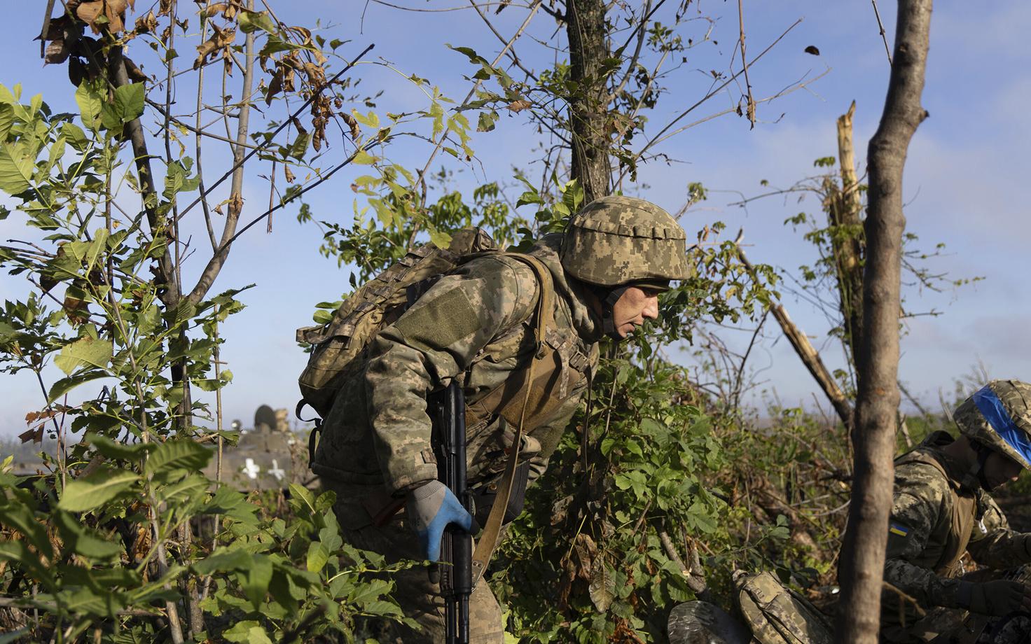 Ukraina sõjaväelased Bahmuti ümbruses