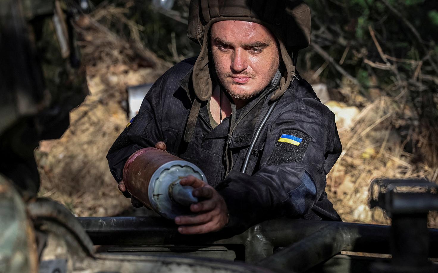 Украинский военный в Донецкой области.