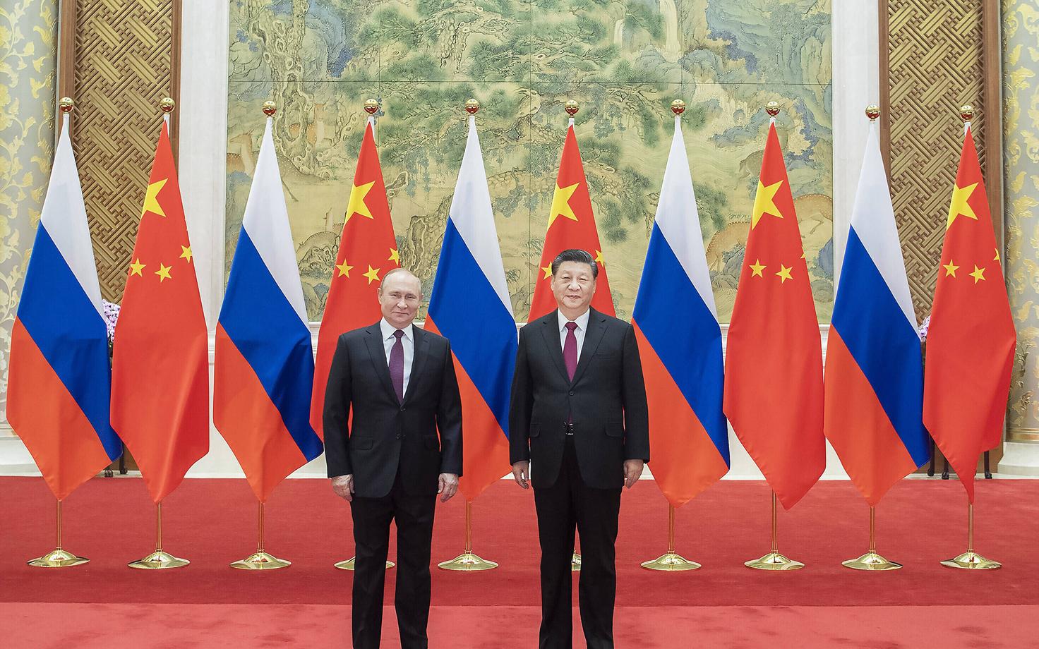 Hiina president Xi Jinping ja Vene president Vladimir Putin Pekingis veebruaris 2022